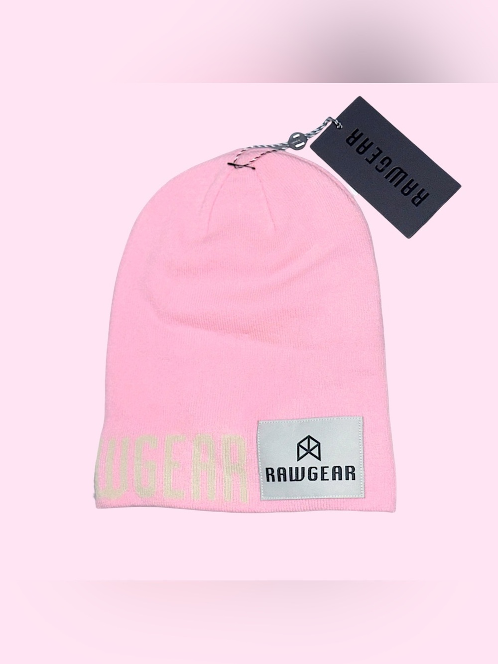 RAWGEAR Pink Beanie One Size NWT